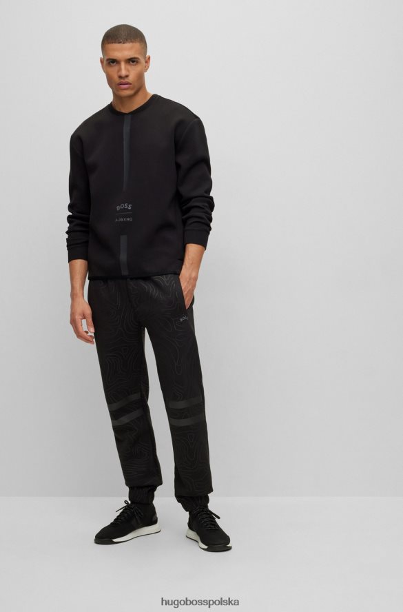 Hugo Boss x ajbxng bluza z mieszanki bawełny czarny R0X0H61903