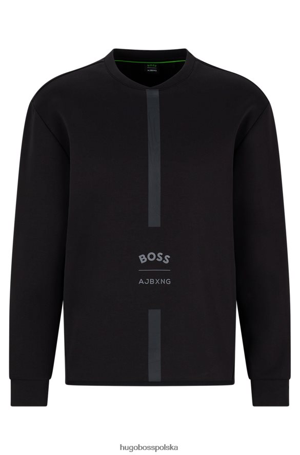 Hugo Boss x ajbxng bluza z mieszanki bawełny czarny R0X0H61903