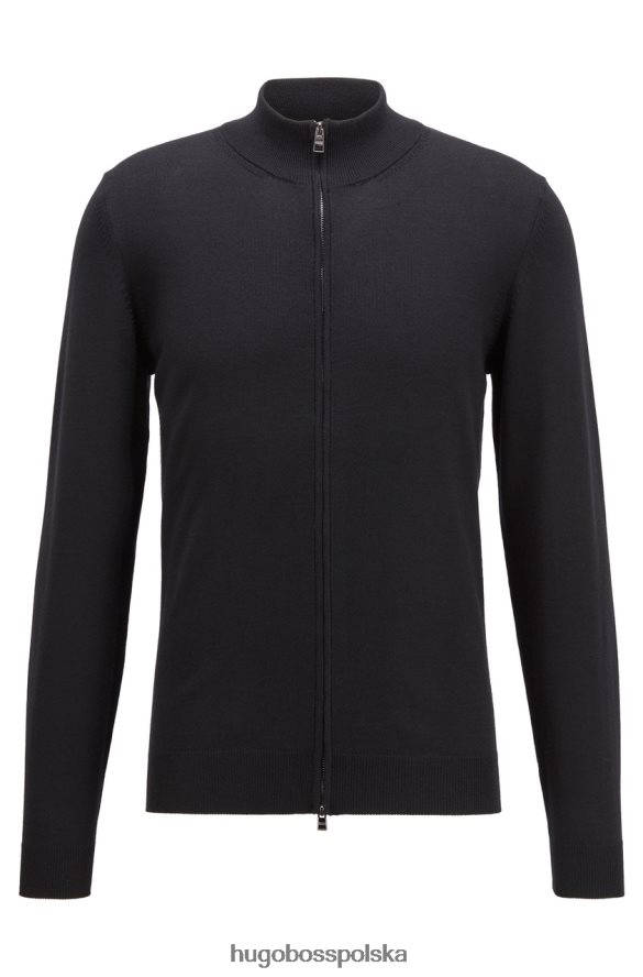 Hugo Boss dzianina balonso 50435420 czarna czarny R0X0H6339