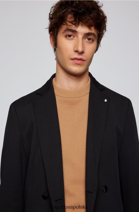 Hugo Boss dzianina ecaio 50468190 beż beżowy R0X0H699