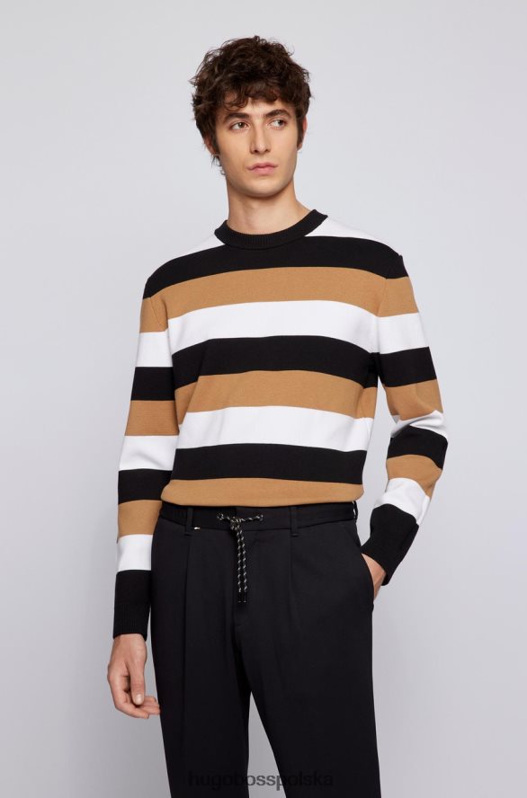 Hugo Boss dzianina estebano 50466540 czarna czarny R0X0H6100