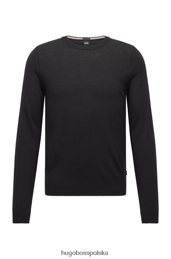 Hugo Boss dzianina leno-p nr 50468239 czarna czarny/granatowy R0X0H6141