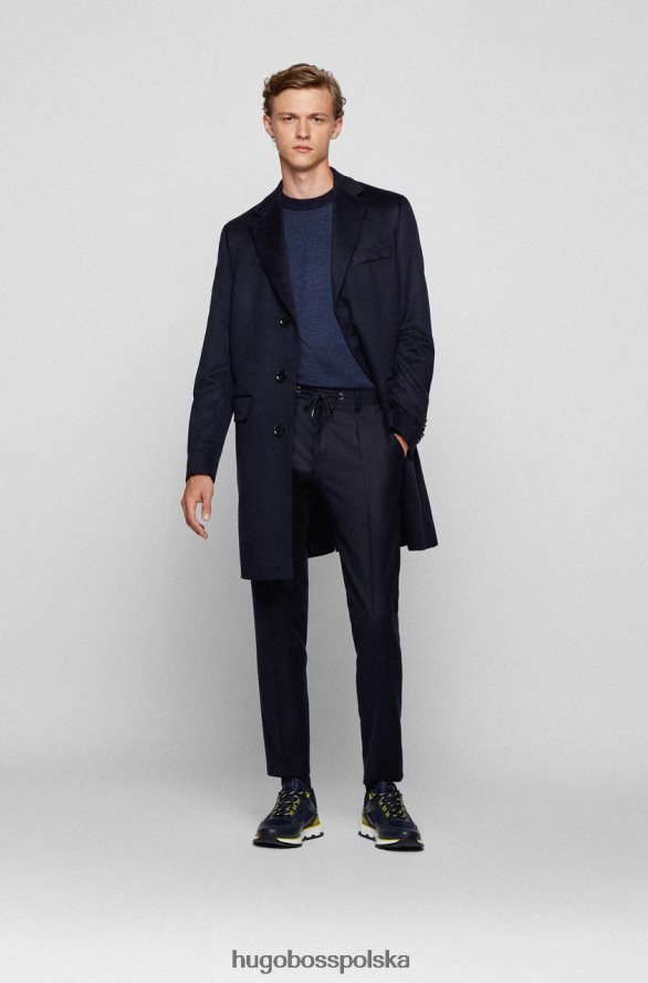 Hugo Boss dzianina natalino 50457688 czarna czarny/granatowy R0X0H6171