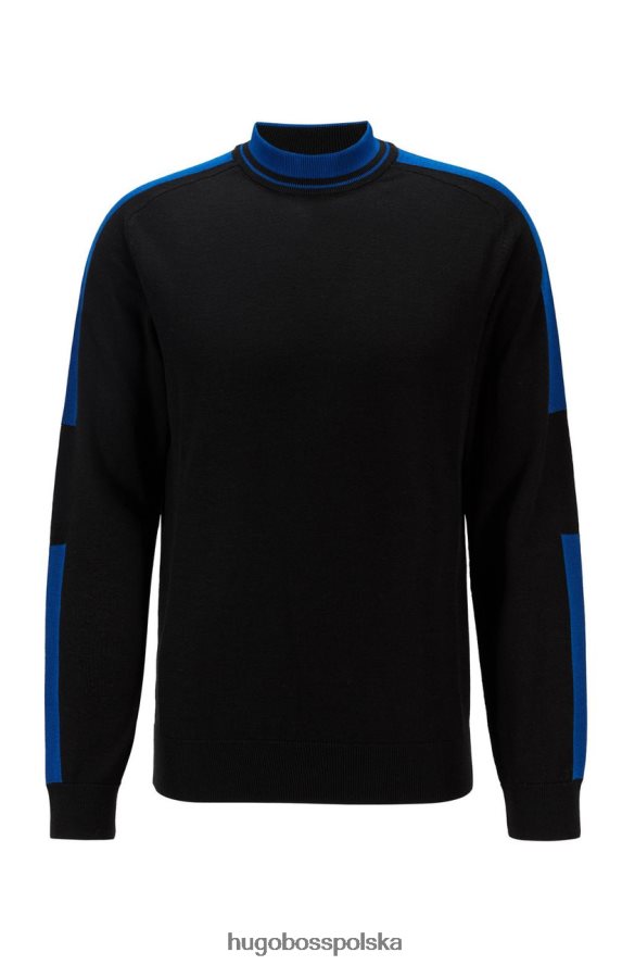 Hugo Boss dzianina paccardi 50449961 czarna czarny R0X0H6312