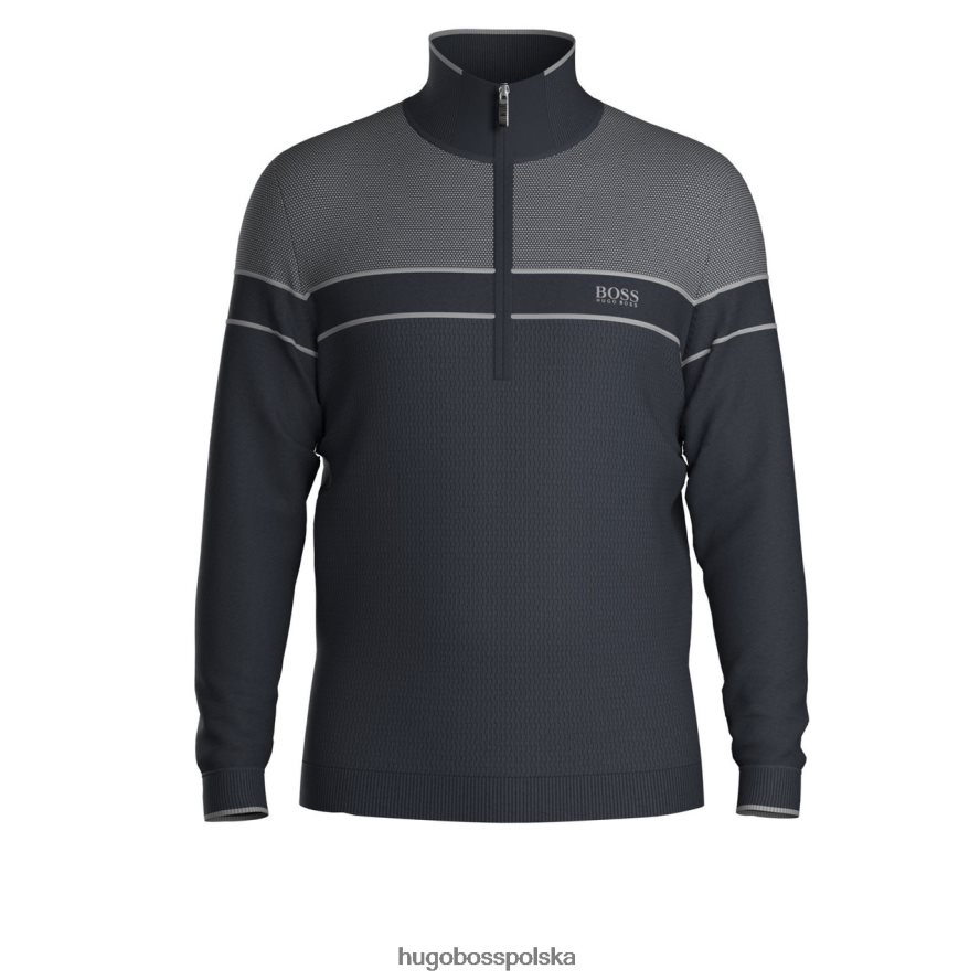 Hugo Boss dzianina zeeko 50437914 jaskrawoczerwona jaskrawoczerwony/granatowy R0X0H6346