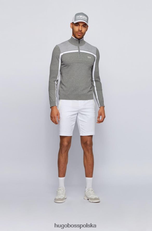 Hugo Boss dzianina zemi 50446984 szara szaro czarny R0X0H6293