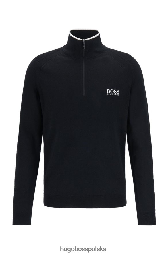 Hugo Boss dzianina zenno 50446988 szara szaro czarny R0X0H6296