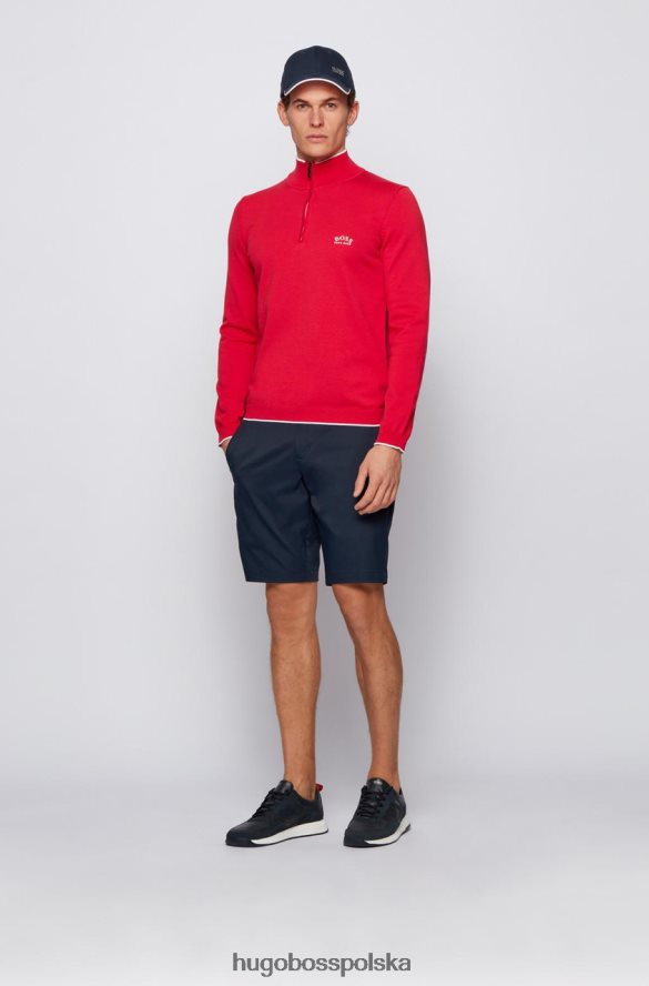 Hugo Boss dzianina ziston 50440712 czerwona czerwony/niebieski/oliwkowy R0X0H6294