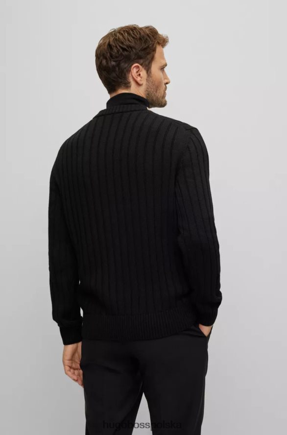 Hugo Boss kardigan losilvio 50477348 czarny czarny R0X0H617