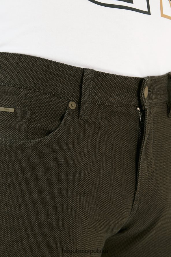 Hugo Boss 5 kieszeni delaware 50458270 oliwkowy oliwkowy/ciemnoniebieski/szary R0X0H6183