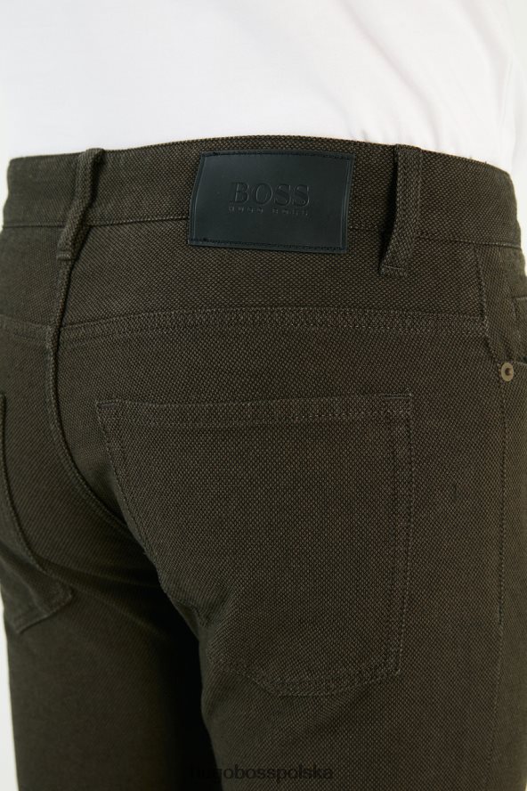Hugo Boss 5 kieszeni delaware 50458270 oliwkowy oliwkowy/ciemnoniebieski/szary R0X0H6183