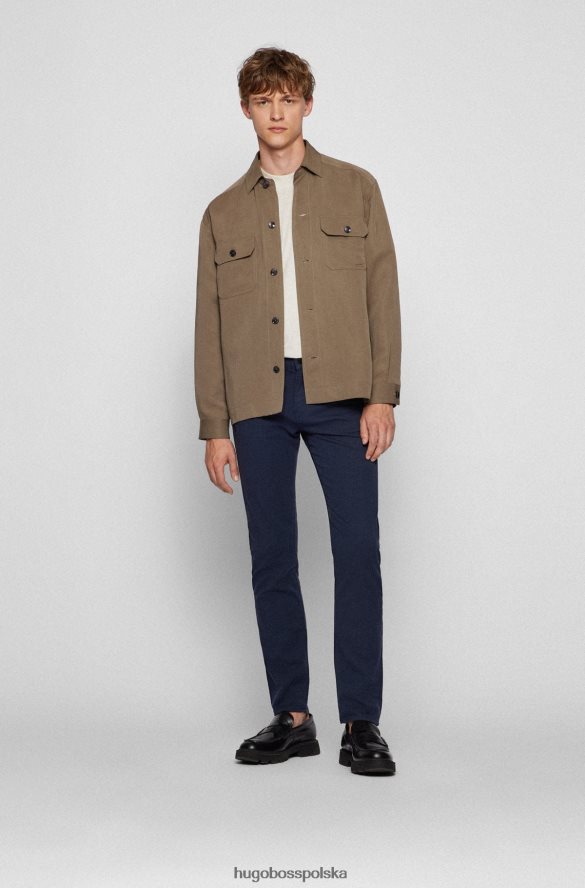 Hugo Boss Czarne dżinsy hugo slim fit z elastycznego denimu o mikrostrukturze czarny R0X0H62277