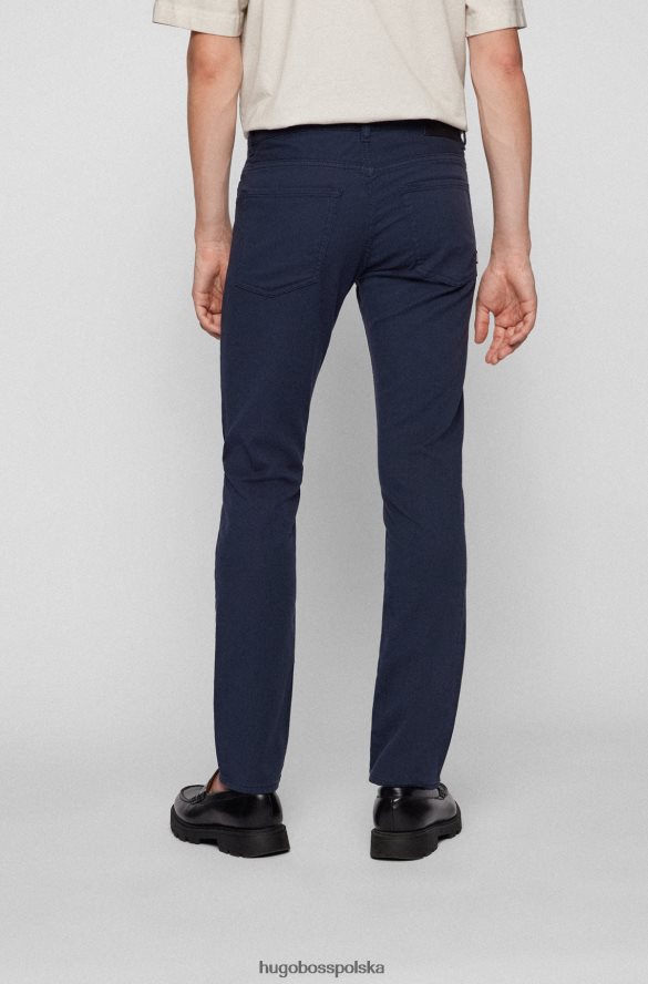 Hugo Boss Czarne dżinsy hugo slim fit z elastycznego denimu o mikrostrukturze czarny R0X0H62277