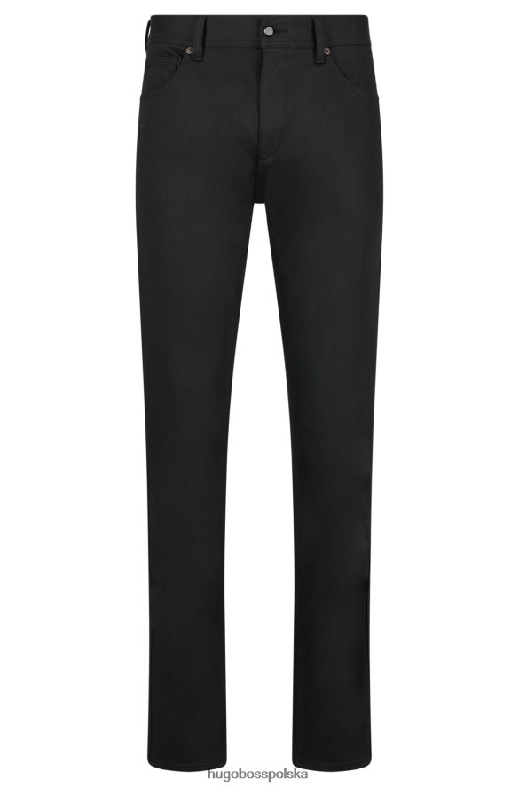 Hugo Boss Czarne jeansy Hugo w kolorze węgla drzewnego z flagą Union Jack czarny R0X0H63629
