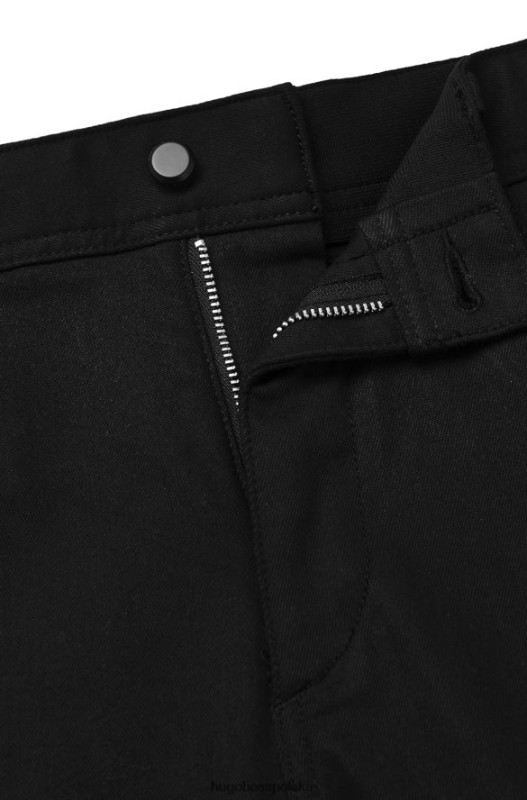 Hugo Boss Czarne jeansy Hugo w kolorze węgla drzewnego z flagą Union Jack czarny R0X0H63629