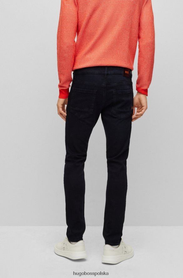 Hugo Boss Dżinsy Hugo Skinny Fit z ciemnoniebieskiego, bardzo elastycznego denimu w kolorze ciemnoniebieskim ciemny niebieski R0X0H62171