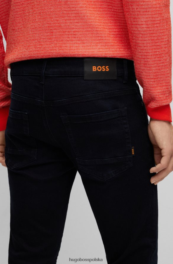 Hugo Boss Dżinsy Hugo Skinny Fit z ciemnoniebieskiego, bardzo elastycznego denimu w kolorze ciemnoniebieskim ciemny niebieski R0X0H62171