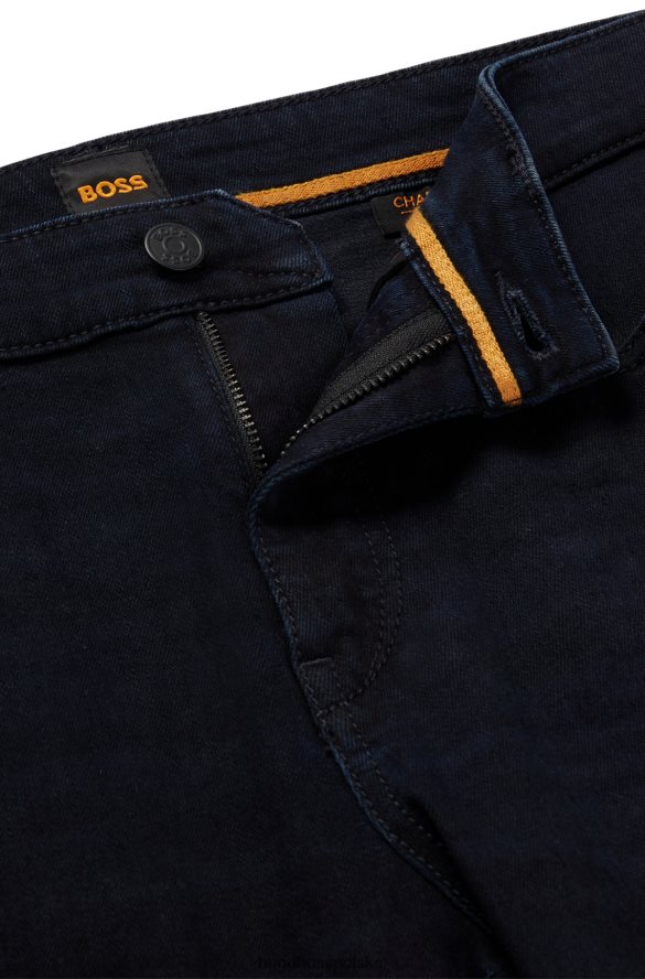 Hugo Boss Dżinsy Hugo Skinny Fit z ciemnoniebieskiego, bardzo elastycznego denimu w kolorze ciemnoniebieskim ciemny niebieski R0X0H62171