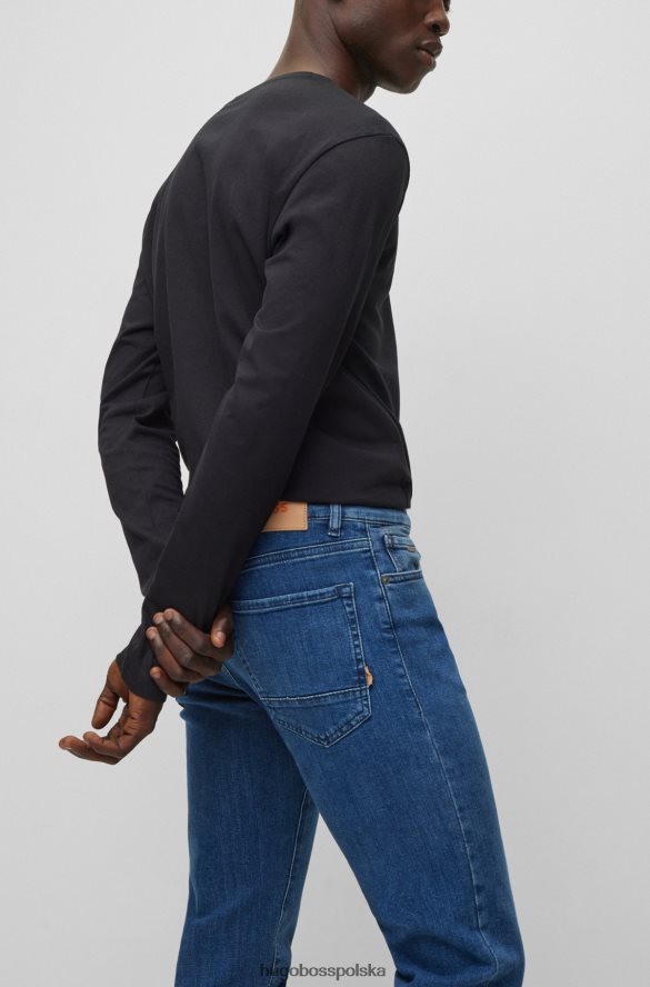 Hugo Boss Dżinsy hugo o regularnym kroju w kolorze niebieskim, bardzo elastycznym, denim blue niebieski R0X0H61563