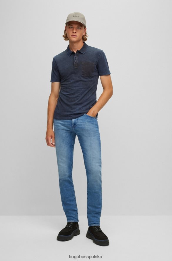 Hugo Boss Dżinsy o regularnym kroju z niebieskiego, komfortowego, elastycznego denimu w kolorze niebieskim hugo niebieski R0X0H61313