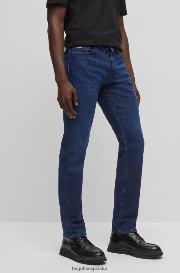 Hugo Boss Dżinsy slim-fit w kolorze niebieskim, bardzo rozciągliwy denim Hugo w kolorze ciemnoniebieskim ciemny niebieski R0X0H61748