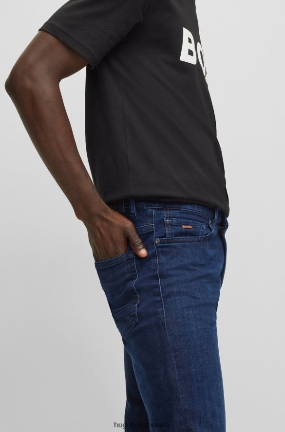 Hugo Boss Dżinsy slim-fit w kolorze niebieskim, bardzo rozciągliwy denim Hugo w kolorze ciemnoniebieskim ciemny niebieski R0X0H61748