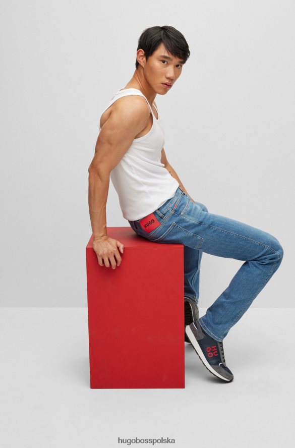 Hugo Boss Dżinsy slim-fit w kolorze niebieskim, bardzo rozciągliwy denim hugo jasnoniebieski jasny niebieski R0X0H62397