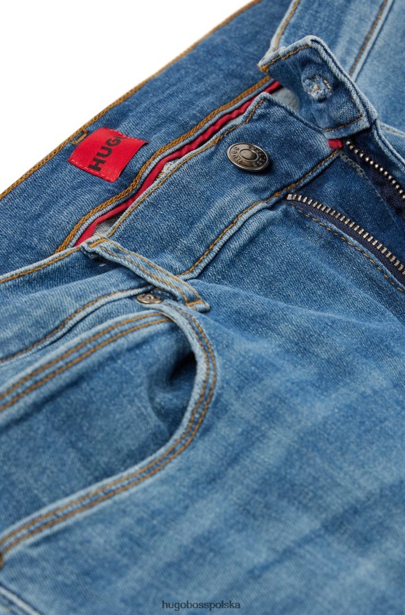 Hugo Boss Dżinsy slim-fit w kolorze niebieskim, bardzo rozciągliwy denim hugo jasnoniebieski jasny niebieski R0X0H62397