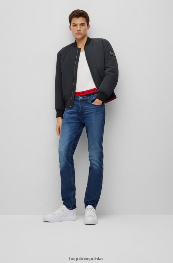 Hugo Boss Dżinsy slim-fit w kolorze niebieskim, komfortowy, elastyczny denim Hugo w kolorze ciemnoniebieskim ciemny niebieski R0X0H62878