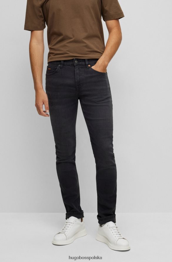 Hugo Boss Dżinsy slim-fit w kolorze szarym, super rozciągliwym, czarnym dżinsie hugo czarny R0X0H61533