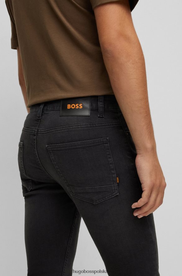 Hugo Boss Dżinsy slim-fit w kolorze szarym, super rozciągliwym, czarnym dżinsie hugo czarny R0X0H61533