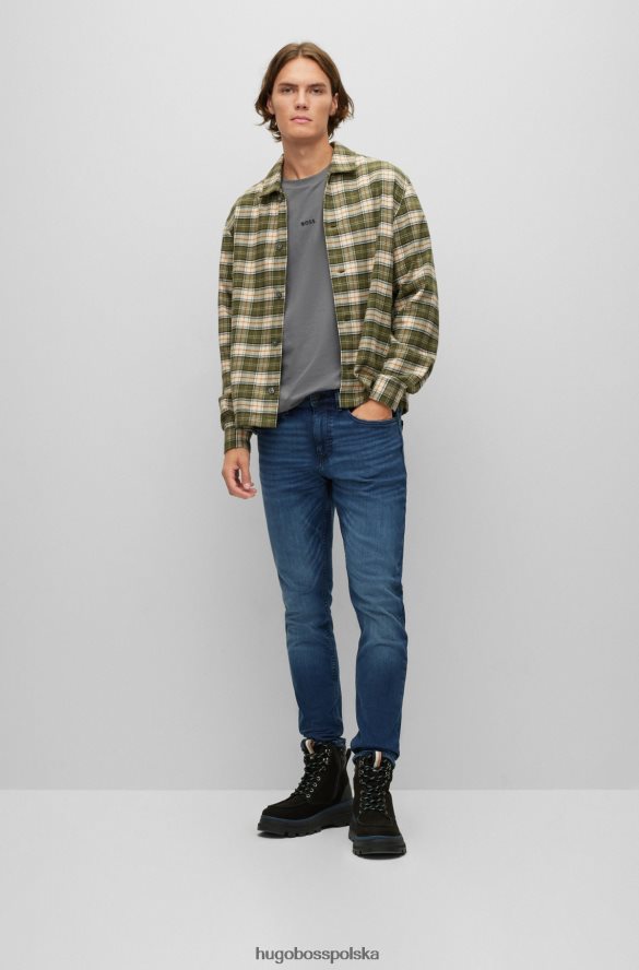 Hugo Boss Dżinsy slim-fit w niebiesko-czarnym, wygodnym, elastycznym denimie hugo blue niebieski R0X0H61083