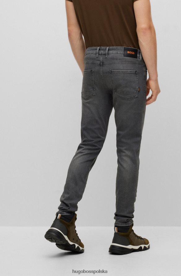 Hugo Boss Dżinsy slim-fit w szarym, wygodnym, elastycznym denimie hugo w kolorze szarym szary R0X0H61499
