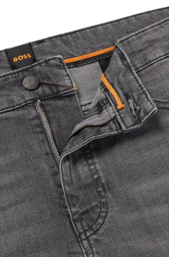 Hugo Boss Dżinsy slim-fit w szarym, wygodnym, elastycznym denimie hugo w kolorze szarym szary R0X0H61499