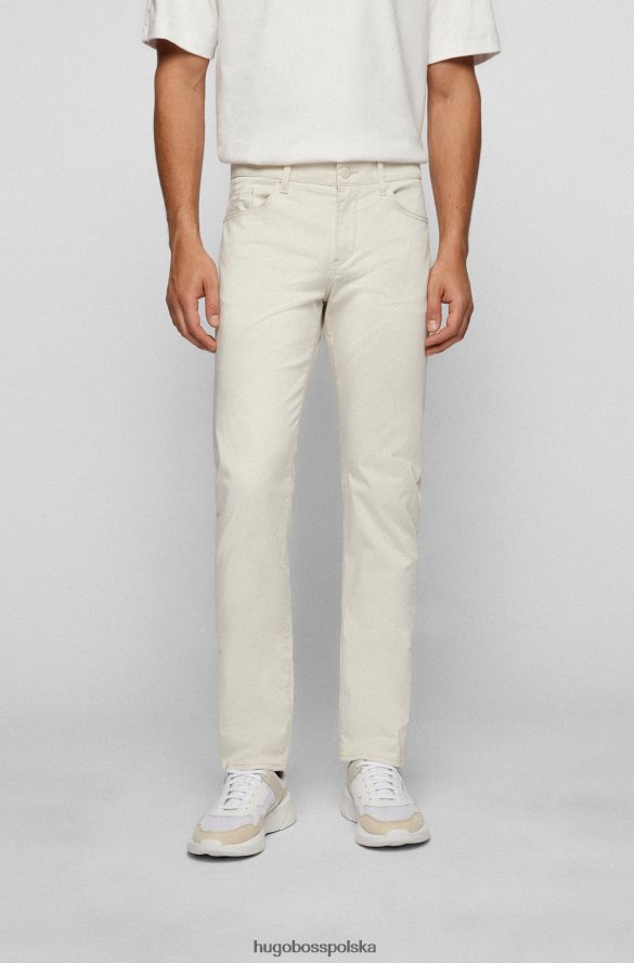 Hugo Boss Dżinsy slim-fit z elastycznego, satynowego denimu w kolorze jasnego beżu hugo jasny beż R0X0H61433