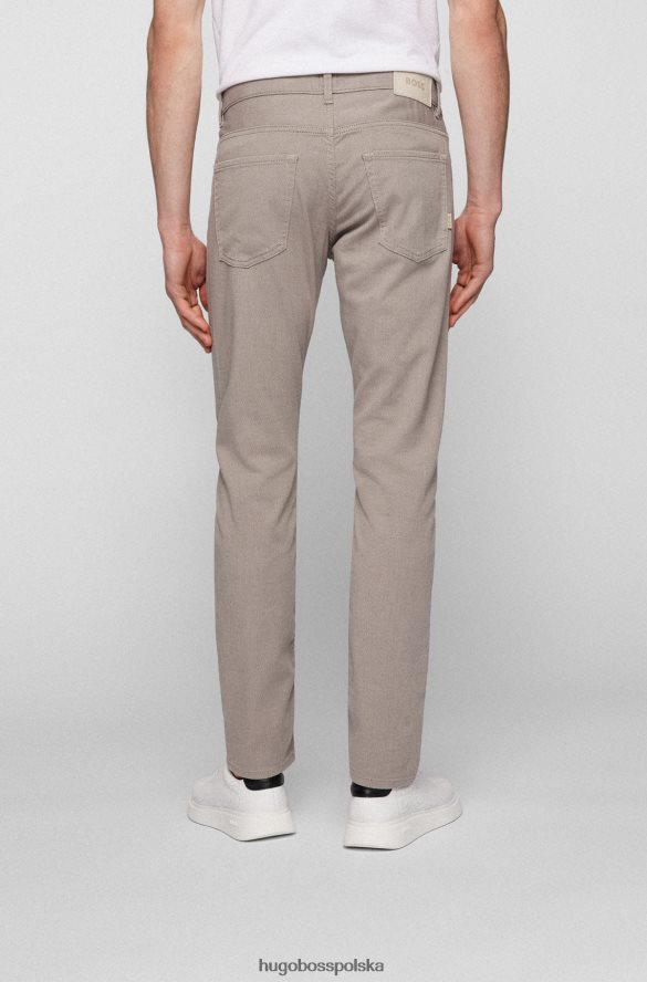 Hugo Boss Dżinsy slim-fit z mikrostrukturyzowanego, elastycznego denimu w kolorze jasnobeżowym hugo jasny beż R0X0H62278
