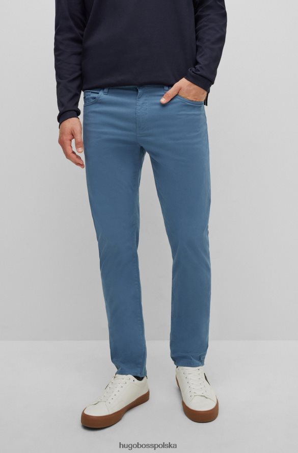 Hugo Boss Dżinsy slim-fit ze szczotkowanego, elastycznego denimu hugo w kolorze niebieskim niebieski R0X0H61511