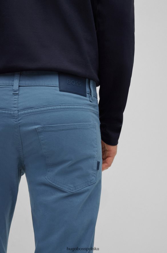 Hugo Boss Dżinsy slim-fit ze szczotkowanego, elastycznego denimu hugo w kolorze niebieskim niebieski R0X0H61511