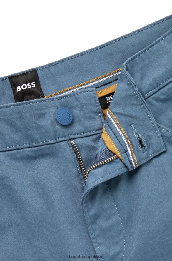 Hugo Boss Dżinsy slim-fit ze szczotkowanego, elastycznego denimu hugo w kolorze niebieskim niebieski R0X0H61511
