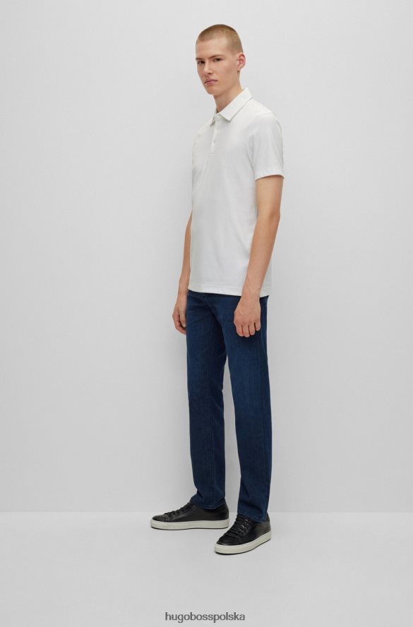 Hugo Boss Jeansy hugo o regularnym kroju z bardzo miękkiego niebieskiego włoskiego denimu w kolorze ciemnoniebieskim ciemny niebieski R0X0H61593