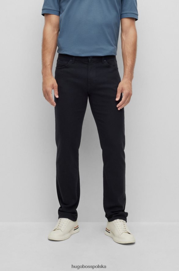 Hugo Boss Jeansy hugo o regularnym kroju z ciemnoniebieskiego, elastycznego denimu o mikrostrukturze ciemny niebieski R0X0H61544