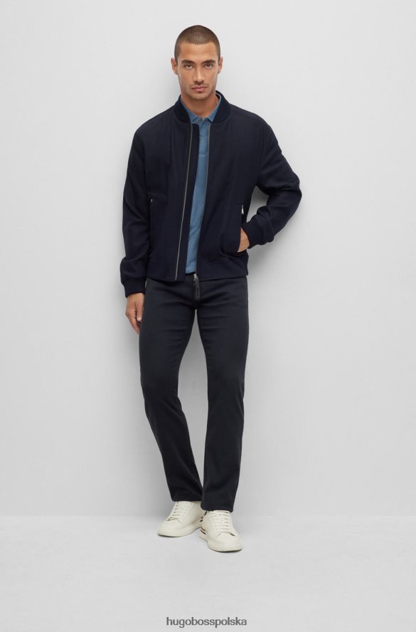 Hugo Boss Jeansy hugo o regularnym kroju z ciemnoniebieskiego, elastycznego denimu o mikrostrukturze ciemny niebieski R0X0H61544