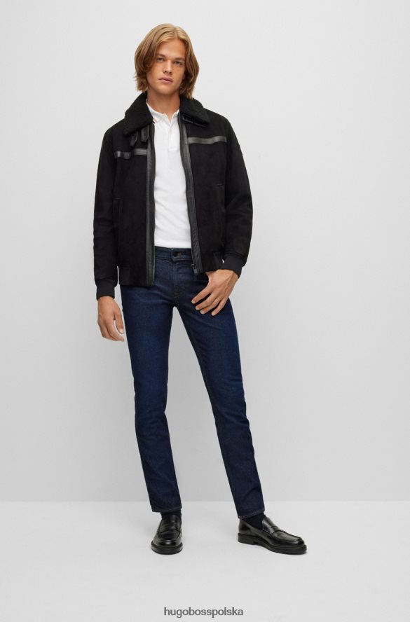 Hugo Boss Jeansy hugo slim-fit w ciemnoniebieskim, wygodnym, elastycznym kolorze denim blue niebieski R0X0H61342