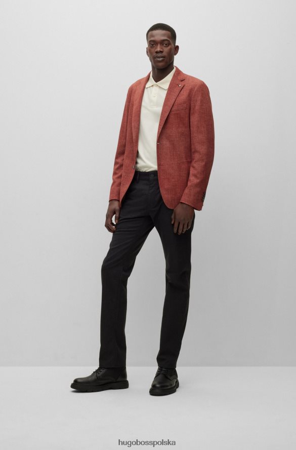 Hugo Boss Jeansy o regularnym kroju z melanżowego, elastycznego denimu hugo w kolorze czarnym czarny R0X0H62639