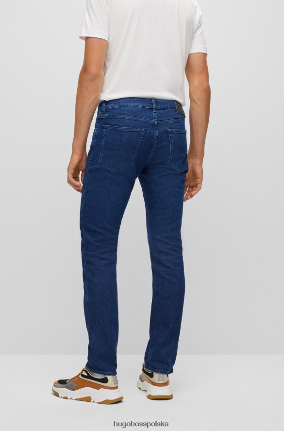 Hugo Boss Niebieskie jeansy o regularnym kroju i wygodnym, elastycznym denimie Hugo Blue niebieski R0X0H61652