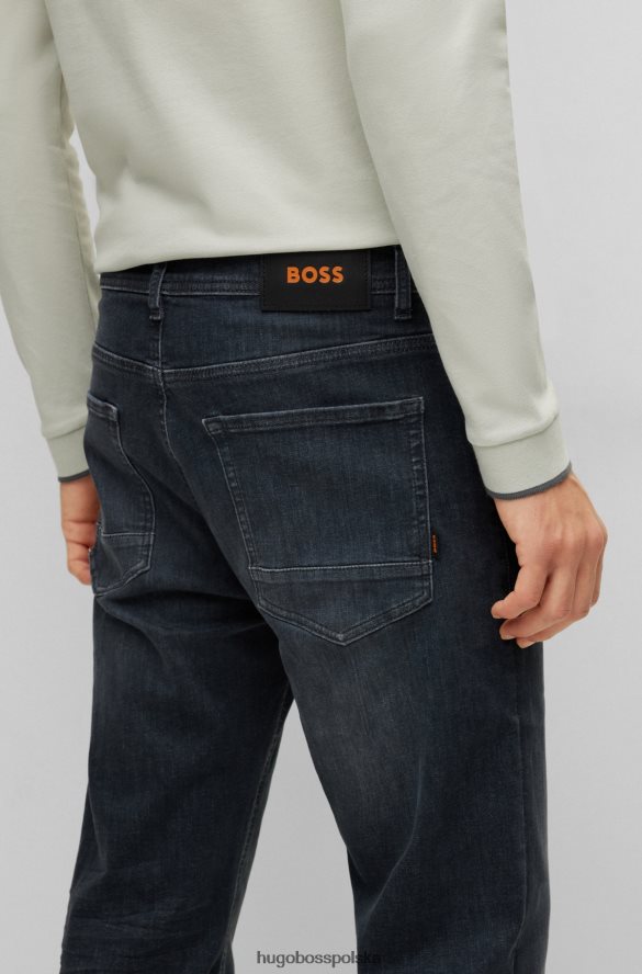 Hugo Boss Zwężane dżinsy hugo w kolorze szarym, ciemnoszarym, najwyższej jakości denimie ciemno szary R0X0H6974