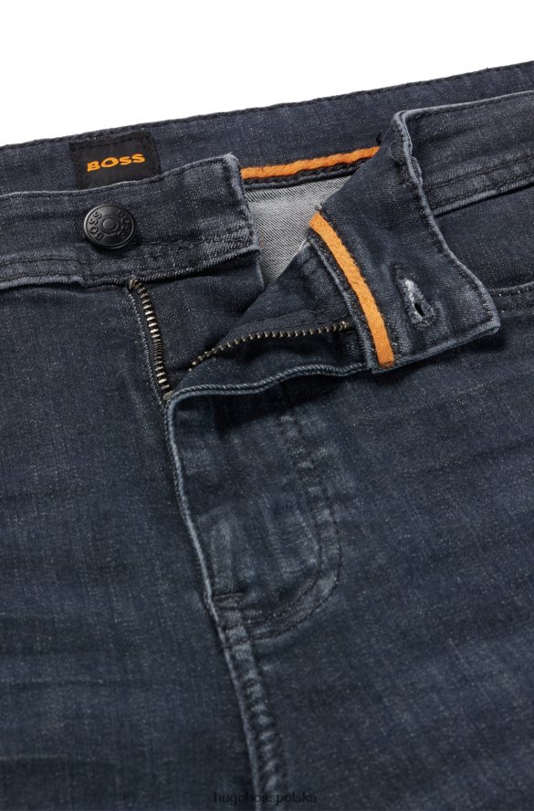 Hugo Boss Zwężane dżinsy hugo w kolorze szarym, ciemnoszarym, najwyższej jakości denimie ciemno szary R0X0H6974