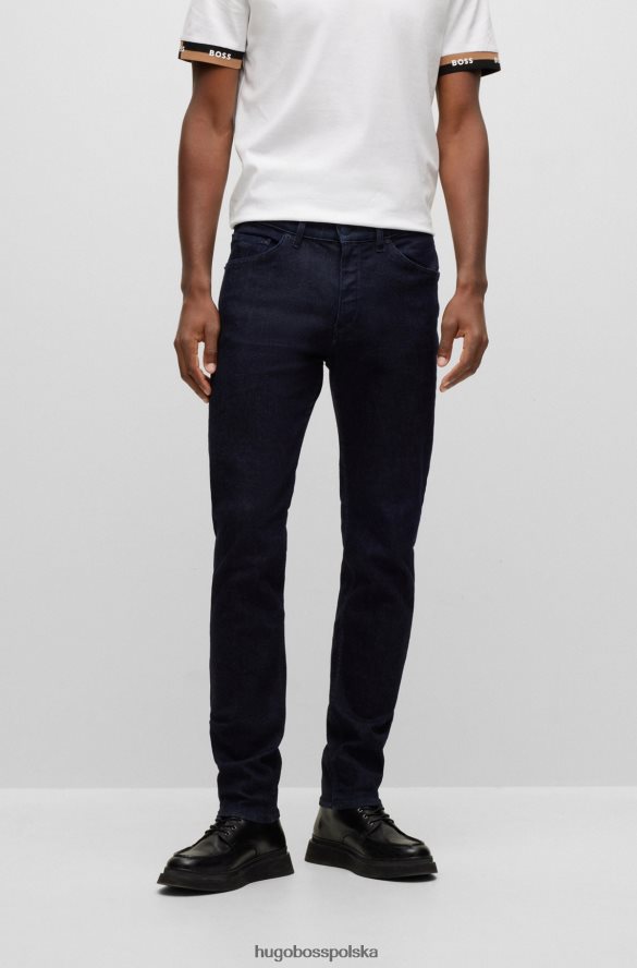 Hugo Boss Zwężane dżinsy w kolorze indygo, z najwyższej jakości denimu Hugo w kolorze ciemnoniebieskim ciemny niebieski R0X0H62034
