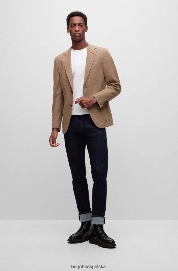 Hugo Boss Zwężane dżinsy w kolorze indygo, z najwyższej jakości denimu Hugo w kolorze ciemnoniebieskim ciemny niebieski R0X0H62034