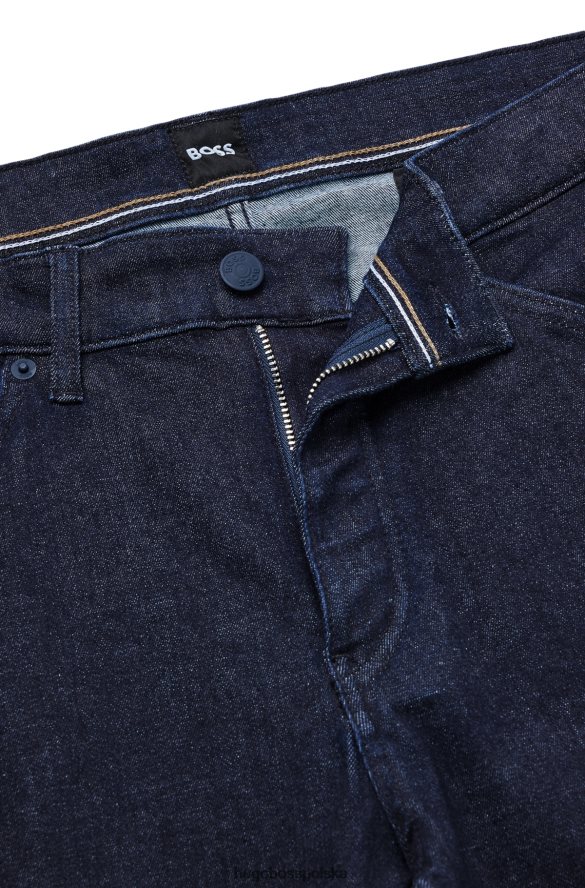 Hugo Boss Zwężane dżinsy w kolorze indygo, z najwyższej jakości denimu Hugo w kolorze ciemnoniebieskim ciemny niebieski R0X0H62034